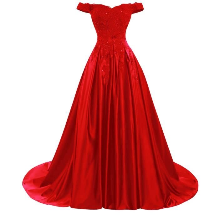 robe de princesse rouge femme