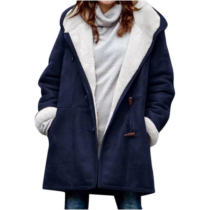 BLOUSON PERFECTO BOMBER Manteau Femme Hiver Avec Poche Couleur