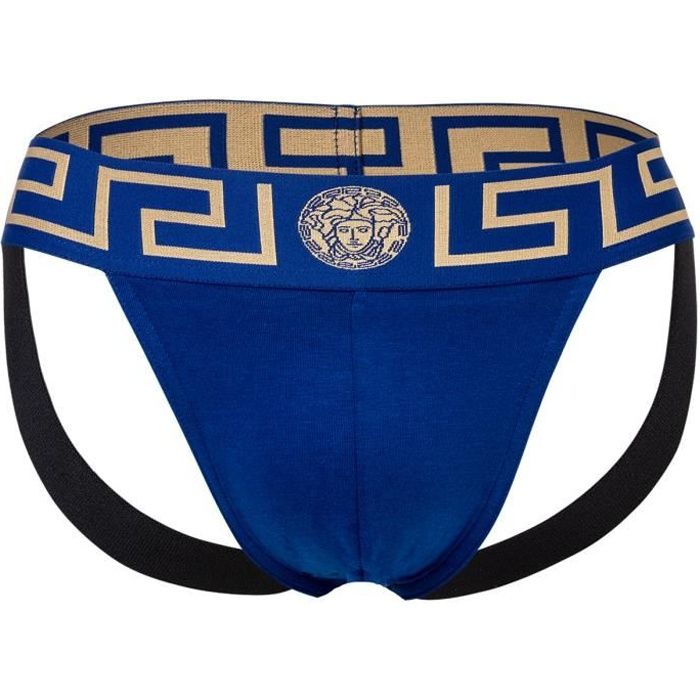 Versace String Homme uni Bleu dor Cdiscount Pr t Porter