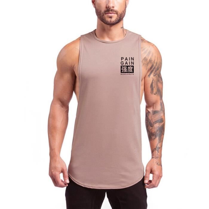 Canottiera Uomo GYMTIER Beast Within – Paletta, Per Palestra E Fitness, Taglia M, Colore Bordeaux