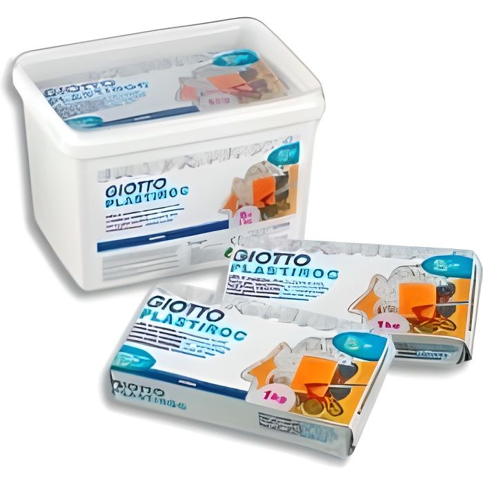 Pâte à modeler autodurcissante - OMYACOLOR - Plastiroc blanc - Pack de ...