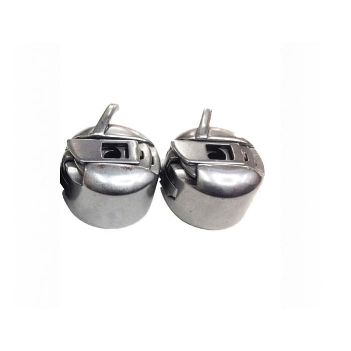 2 Pcs Boîte à Canette Inverse Acier Inoxydable Pour Machine à Coudre Singer 15-88 15-90 15-91