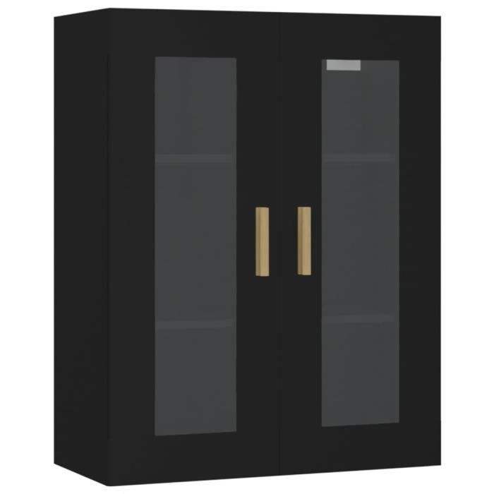 Armoire murale suspendue Noir 695x34x90 cm - SALALIS - SP101885