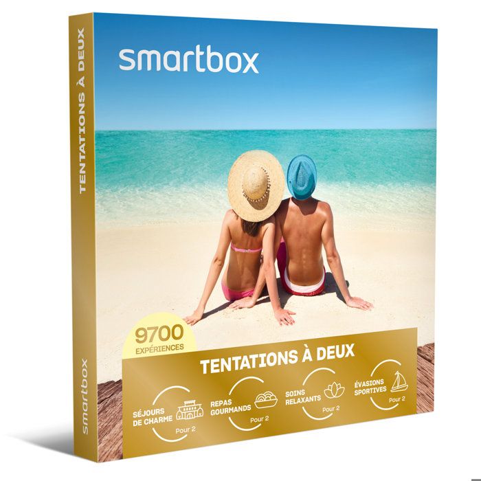 Smartbox - Tentations à deux - Coffret Cadeau | 9700 expériences : dîners, soins et évasions sportives