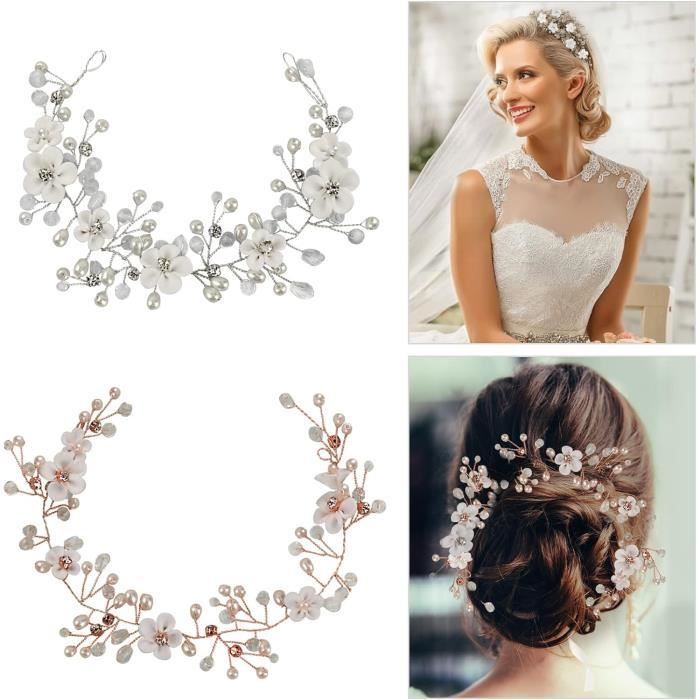 Bandeau Fleur Couronne Cheveux Floral - Style Coachella/Festival - Diadème Mariage - Neuf Sans étiquette