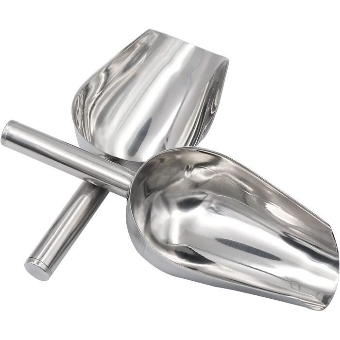 Pelle Et Pince à Glace/bonbons En Inox Doré - Longueur 25 Cm Et 13 Cm - Pour Bar, Buffet, Cuisine - Qualité Alimentaire - 11