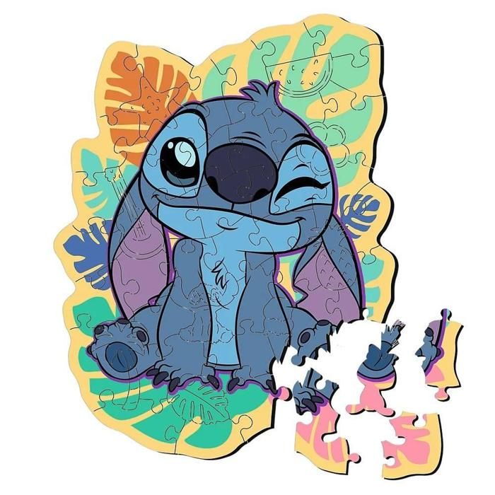 Puzzle en bois - TREFL - Happy Stitch - 50 pièces - 20x20 cm - Pour ...