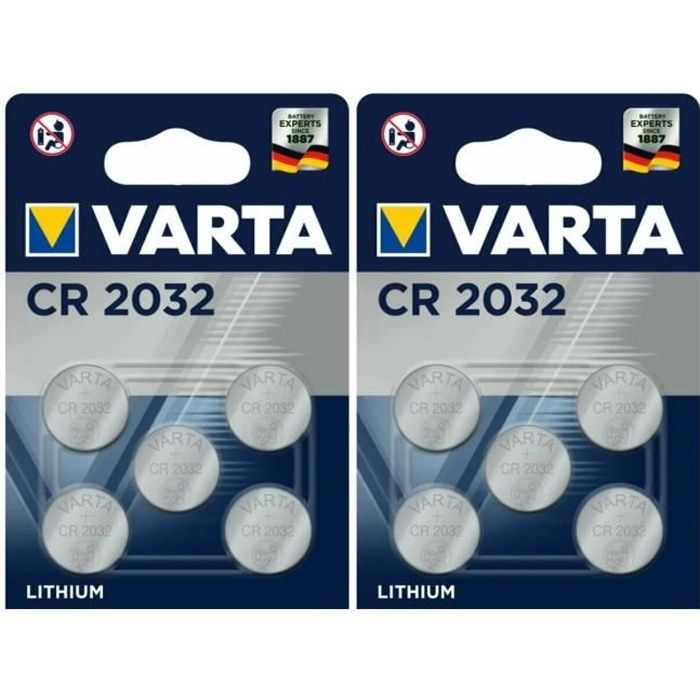 Pile Lithium CR2032 VARTA - 1 Pile Bouton 3V