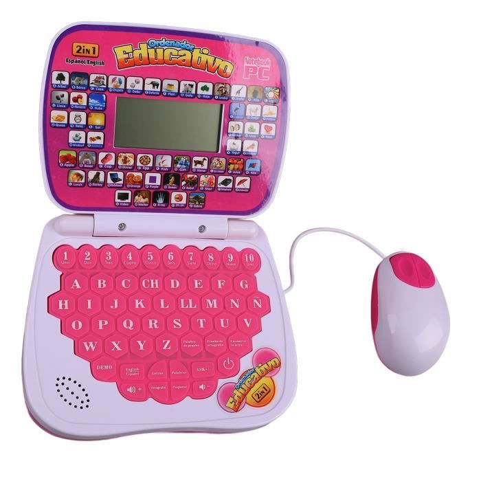 Ordinateur Portable Enfant Éducatif Avec Musique - Jouet Apprentissage 3 à 7 Ans