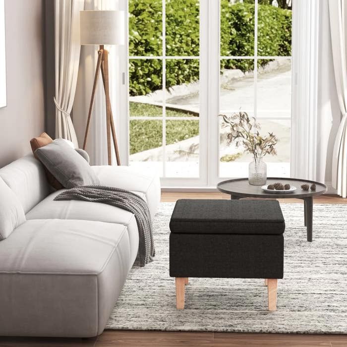 vidaXL Tabouret avec Pieds en Bois Siège Pouf Repose-pied Tabouret de Canapé Salon Salle de Séjour Chambre à Coucher 329427