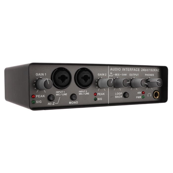 Carte Son Numérique USB En Direct Table De Mixage Audio Professionnelle Carte Cdiscount