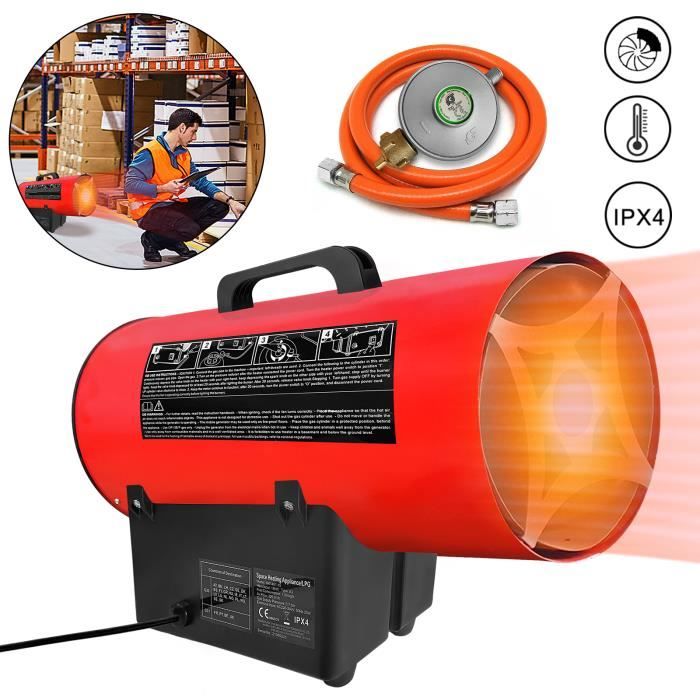 Soufflage Chauffant à Gaz Güde GGH10 L - 320 M³/h, Pression 700 Mbar | Pour Chauffage, Séchage | Usage Professionnel