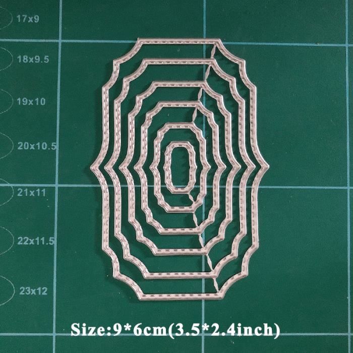 Marque-page Ovale En Métal Et Acier Au Carbone, Matrices De Découpe Pour Scrapbooking, Album Photo, Artisanat De Cartes En Papier Acheter à Prix Bas - Livraison Gratuite, Avis Réels Avec Des Photos