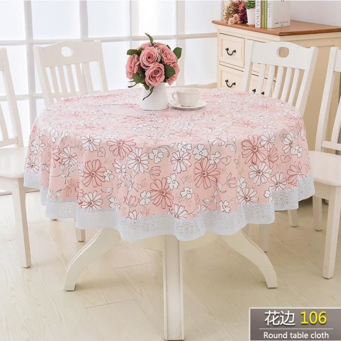 AUAUY Nappe Ronde Anti-Taches Lavable Et Imperméable, Couverture De