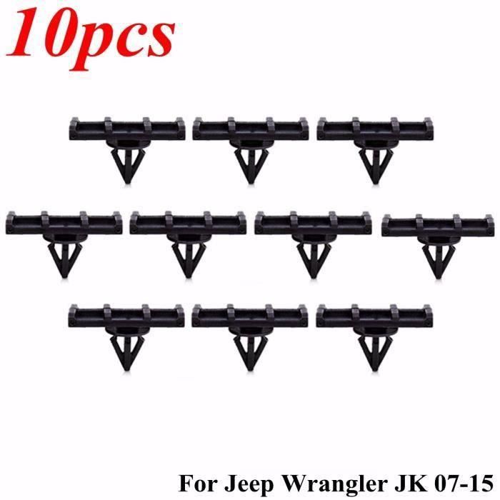 Ywei 10x Panneau Fender Agrafe Clips Nylon Pour Jeep Wrangler JK 07-15 ...