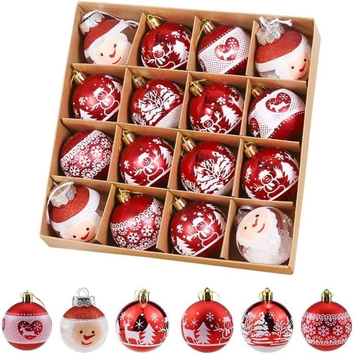 Lot De 5 Boules De Noël Décoratives - Génériques, Neuves