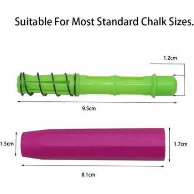 Porte-craie Coloré – Lot De 10, Non Toxique, Sans Goût, Rangement Pratique, Garde Les Mains Propres – Pour Enfant