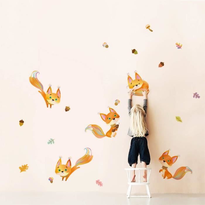 Autocollant Mural Enfant Arc-en-ciel Ours - Déco Chambre Bébé Et Nursery