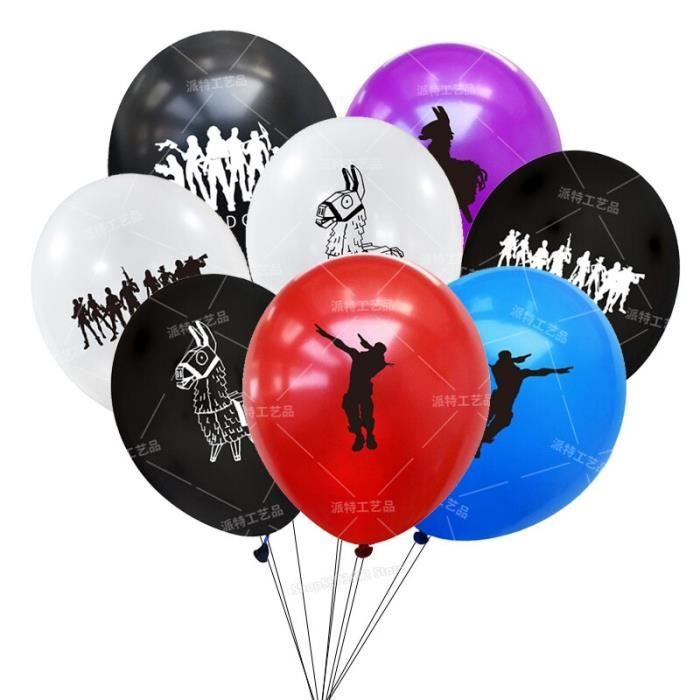Décoration de fête,Fortnites Ballons gonflables en Latex pour fête, fête,  forteresse, pour anniversaire pour enfants, à - Type 8pcs - Cdiscount Maison