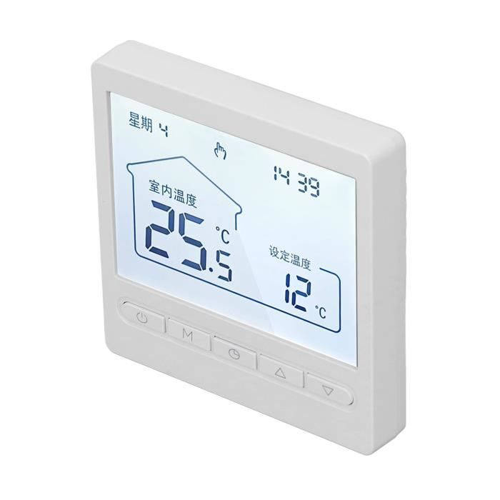 Thermostat électronique programmable Deltia 8.00 - Mr.Bricolage