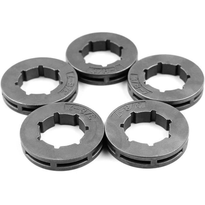 Pignon De Chaîne 7 Dents 3/8" 19mm - 2 Pièces Pour Tronçonneuse Husqvarna 50/51/55 Et Stihl 028/029/MS290