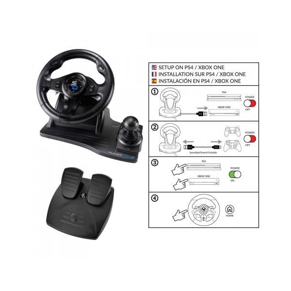 SUBSONIC - SV450 - Volant de Course - Compatible Xbox Series, Switch, PS4, Xbox  One, PC (programmable) - Cdiscount Informatique