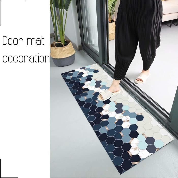 Etaclover Tapis De Passage Grand Modèle - Tapis Couloir Cuisine Salon Antidérapant Lavable Géométrique