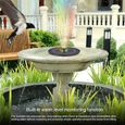 Fontaine Solaire Pompe à Eau Avec LED Arrosage Extérieur Pompe Flottante Pour Jardin Piscine Pool,Nouveau 2021-2