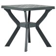 vidaXL Table de bistro Vert 70x70x72 cm Plastique-2