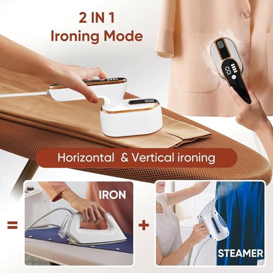 Fer à Repasser De Voyage Challenge Blanc – 1000W – Pratique Et Compact