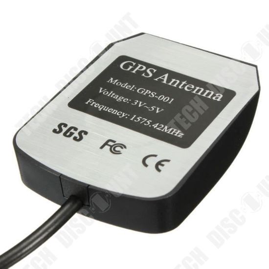 Antenne GPS Active Voiture GT5-1S 3m - Améliore Signal Navigation Autoradio Stéréo