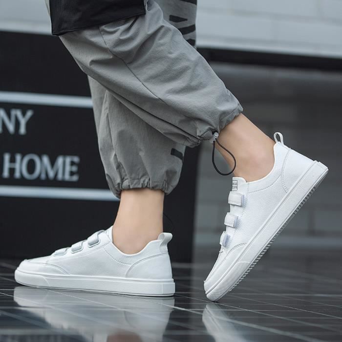 Basket hot sale velcro homme
