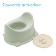 Pot de toilette pour bébé avec couvercle et poignée de transport - Vert - Monsieur Bébé-3