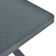 vidaXL Table de bistro Vert 70x70x72 cm Plastique-3