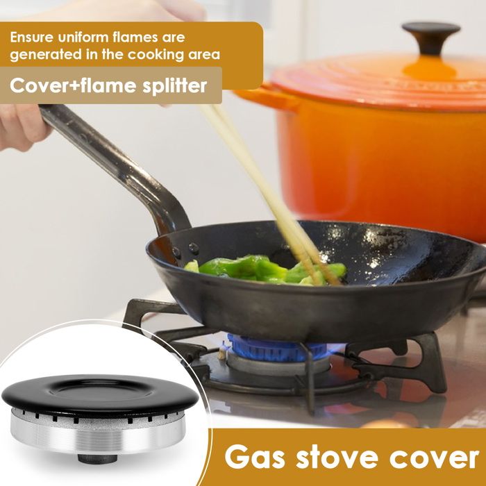 Couvercle De Brûleur à Gaz Concave/plat - En Fer - Pour Cuisinière Gaz - Répartition Uniforme De La Chaleur - 7