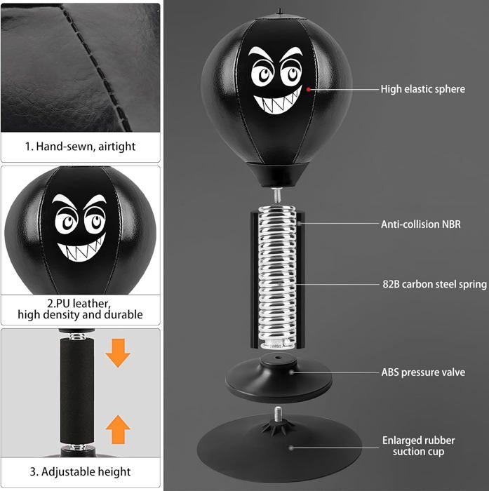 Zone Bureau Punching Ball Verticale Ballon De Vitesse QJQ-01 A405 - Sport