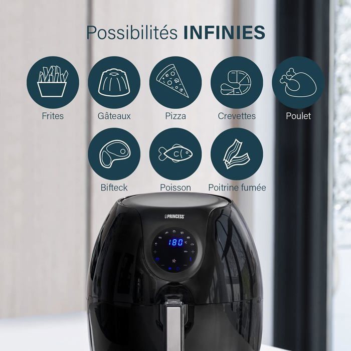 Friteuse DOMO DO545FR XL 4L Avec Zone Froide – Pour 1 Kg De Frites, 2000W, Température Réglable 130-190°C - 2