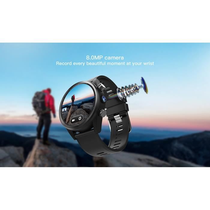 Kospet Hope 4G Montre Intelligent Telephone 1.39po Android 7.1 MTK6739 Quad Core 1.3GHz 3GB RAM 32GB ROM 8.0MP Camera 620mAh integre Cdiscount Telephonie
