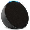 Alexa Echo Pop - Enceinte connectée Bluetooth et Wi-Fi compacte au son riche, avec Alexa - Anthracite-0