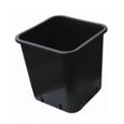 Pot carré 12X12X13 1,5L x 50pcs - CULTURE INDOOR - Pot en plastique - Carré - Noir - 1,5L - 12 x 12 x 13cm-0