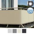 Sol Royal Brise Vue Balcon 300x90cm Creme HDPE – Protection Balcon Opaque UV Résistant à l'eau & aux Intempéries – SolVision HB2-0