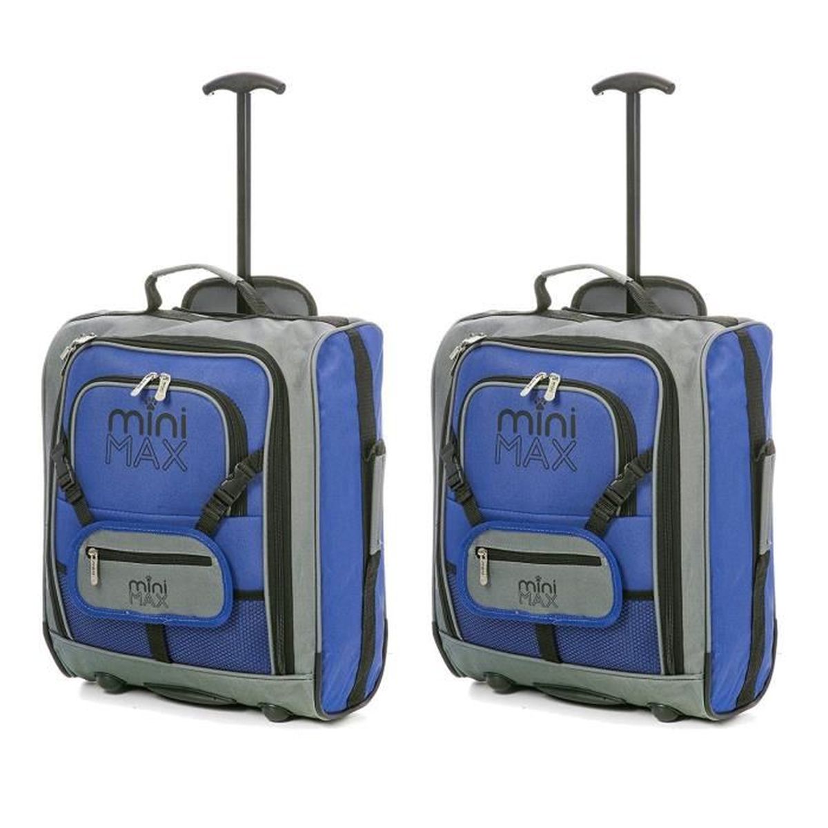 Valise à Roulettes Pour Enfants MiniMAX - 45x35x20cm - Avec Sac à Dos Et Pochette Poupon