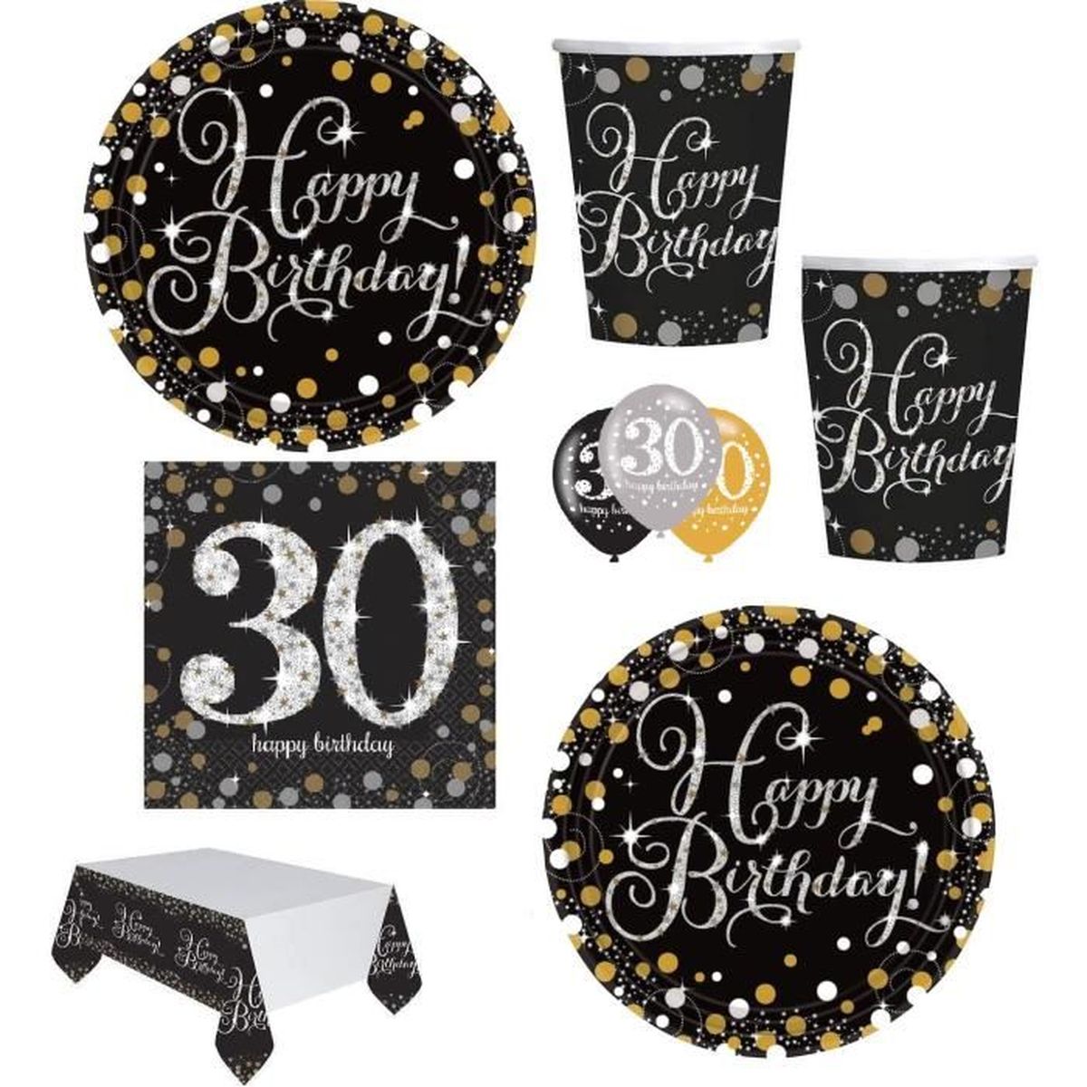 Mgs33 Kit Anniversaire 30 Ans Complet Decoration Table 16 Personnes 16 Assiettes 16 Gobelets 16 Serviettes 1 Nappe 6 Ballons 3 Achat Vente Bougie Anniversaire Soldes Sur Cdiscount Des Le Janvier Cdiscount Mgs33 Kit Anniversaire 30 Ans Complet Decoration Table 16 Personnes 16 Assiettes 16 Gobelets 16 Serviettes 1 Nappe 6 Ballons 3 Achat Vente Bougie Anniversaire Soldes Sur Cdiscount Des Le Janvier Cdiscount
