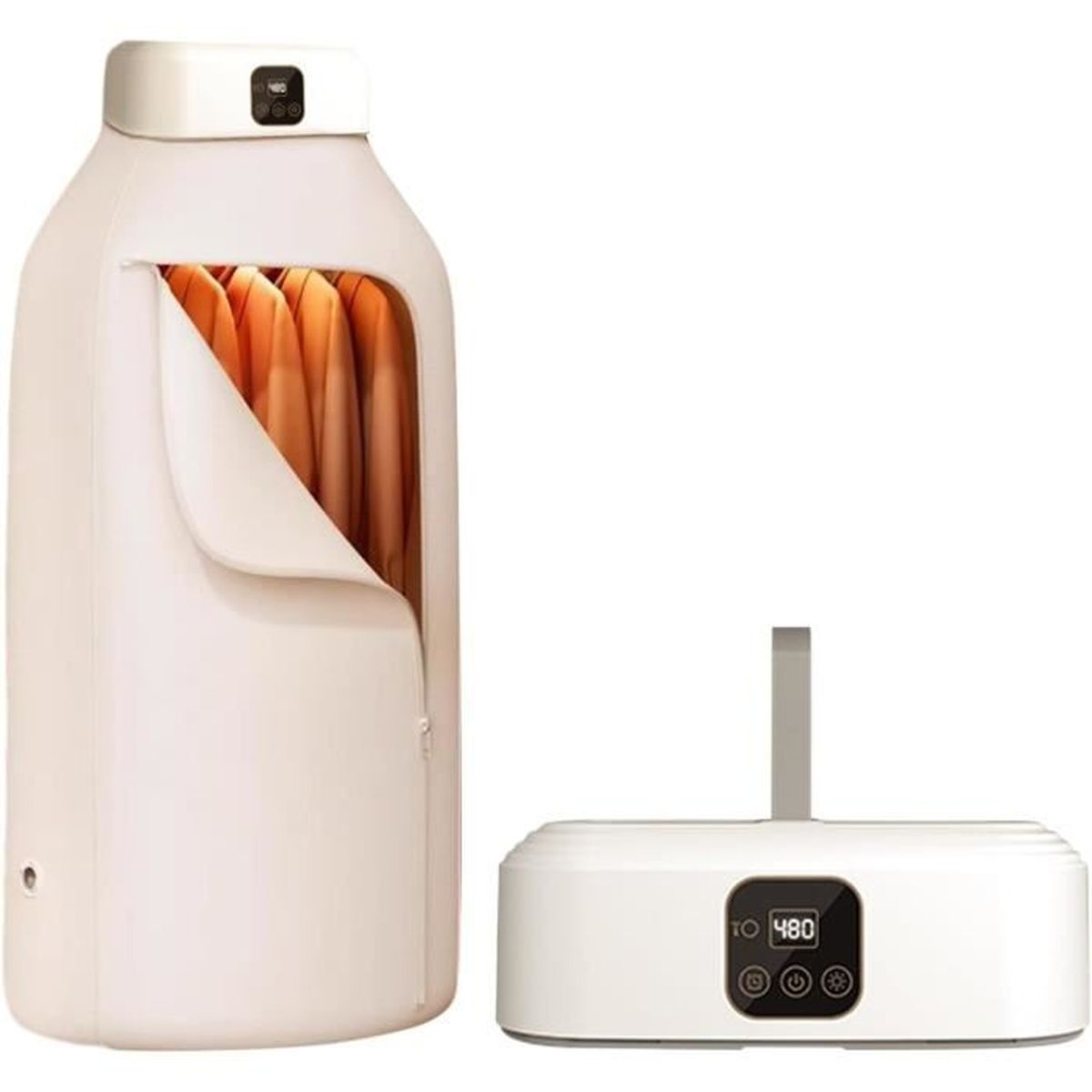 Sèche-linge Portable électrique 2300W - Avec Minuterie Réglable, Pour Maison, Voyage, Camping-car, Rapide Et Compact