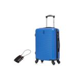 CELIMS FRANCE Valise Cabine 55x35x25cm | Valise CELIMS Weekend | ABS | Cadenas | 4 Roues 360 | Bleu