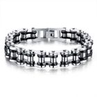 FRANCE EN STOCK Bracelet - Vendeur Pro - Acier Inoxydable - Mixte - 21,5 cm - Couleur Argent et Noir