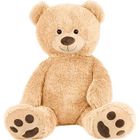 Peluche géante XXL - Ours / Nounours - 100 cm - Ultra Douce & Mignonne - Beige - HENRY BRUBAKER