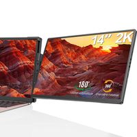 UPERFECT Moniteur portable QHD 1400P 14 pouces, 100 % sRGB, 300 cd/m², avec interface miniHDMI/TypeC/USB PD