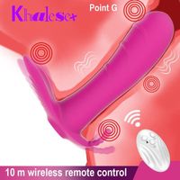 Sans fil télécommande portable gode vibrateur pour femmes culottes vibrant G Spot Clitoris stimulateur Sex Toys @NIFREE