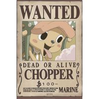 Poster One Piece - Wanted Chopper new roulé filmé (91.5x61) - ABYstyle